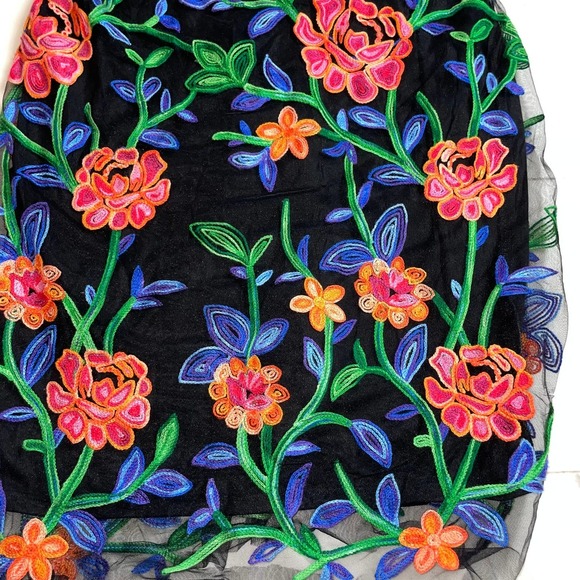 Alexia Admor Embroidered Mesh Floral‎ Sheath Dress - Picture 7 of 8